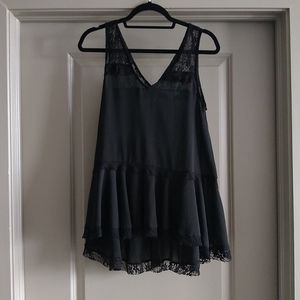 Never Worn. Tiered Lacey Tank